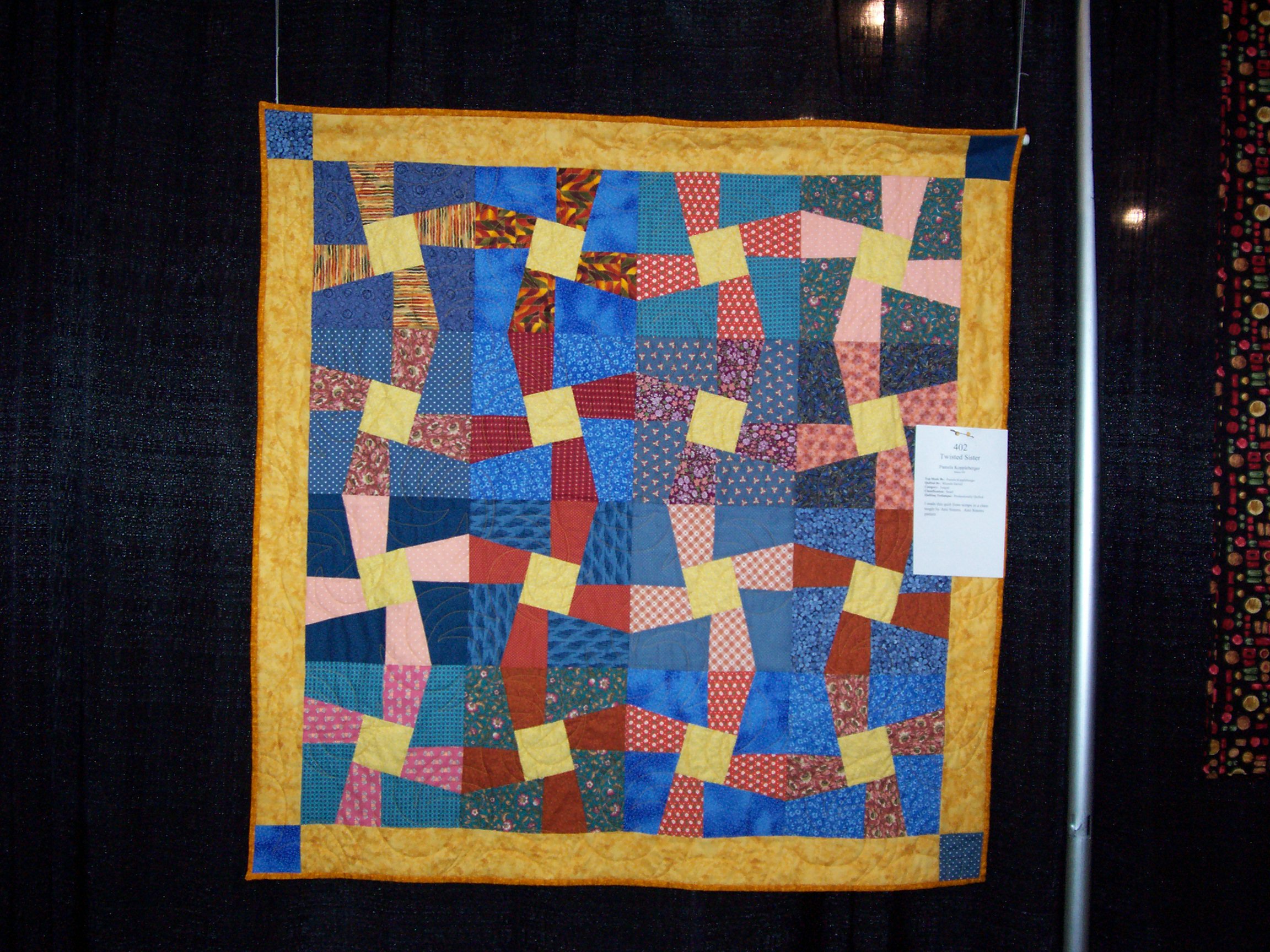 Twisted Sister Pattern By Ami Simms Made In Class She Taught Fabrics Are From Stash Some Twenty Years Old Scrap Quilts Twisted Sister Quilts