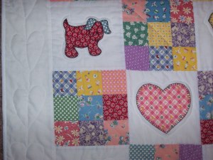 More examples of quilting  from left side