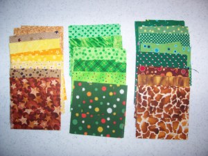 Fabrics for Bow Tie baby quilt